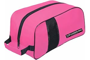 FASHION RISE Waterproof Sports Boot/Shoe/Travel Bag for Football Cricket Rugby Golf Toiletry Gym for Men/Women (Pink)