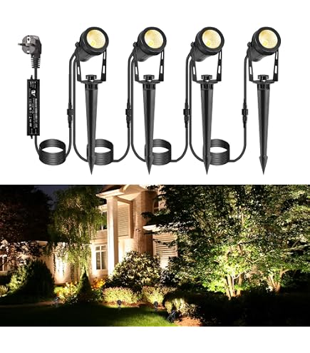 VBLED Gartenstrahler STAGNUM, Schwarz, IP65 – Für MR16 12V, Mit Erdspieß, 150 Mm Hoch