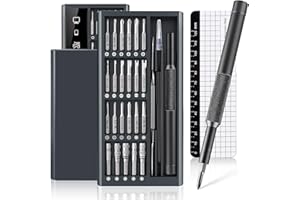 LOS GATOS LOSGATOS Laptop Precision Screwdriver Set: Small Repair Tool Kit Mini Magnetic Set - 48 S2 Bits for PC Computer Electronics Phone Ring Doorbell PS4 Xbox Switch