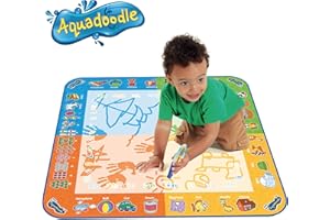 AquaDoodle Tomy - Klasyczny 4-kolorowy dywan T72372, dywan do rysowania wody, olbrzymia kolorowanka, odpowiednia dla dzieci od 18 miesięcy