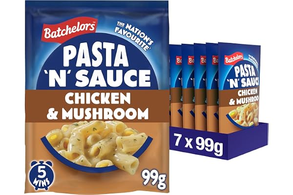 Batchelors Pasta 'N' sås kyckling & svamp smak förpackning med 7 (99 g x 7)