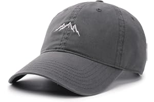 FURTALK Baseball Caps Mens Mountain Embroidery Dad Hat Unstructured Soft Vintage Washed Cotton Outdoor Baseball Cap