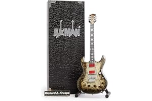 AXMAN Richard Z. Kruspe miniaturowa replika gitary - prezenty muzyczne - ręcznie robiona ozdoba