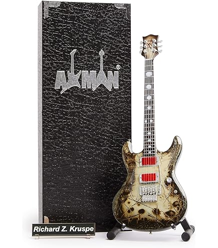 Guitare Miniature Terry Kath – Réplique Détaillée échelle 1/4 – Idée Cadeau Pour Musiciens – Avec Boîte Et Support Inclus