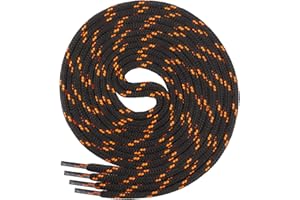 Di Ficchiano 1 lub 2 pary okrągłych sznurowadeł o średnicy 4,5 mm do butów roboczych, butów trekkingowych, bardzo odporne na rozerwanie, długość 70 cm, 220 cm, poliester I Shoe Laces
