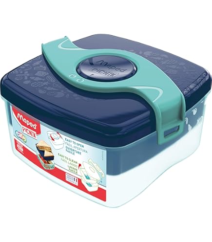 MAPED Picnik - Tappo di ricambio blu per borraccia in plastica con cannuccia, compatibile 580 ml e 430 ml