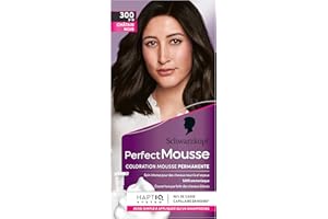 Schwarzkopf - Perfect Mousse - Coloration Cheveux - Mousse Permanente sans Ammoniaque - Masque Soin 96 % d'ingrédients d'origine naturelle - Châtain Noir 300, 1 ml (Lot de 1)
