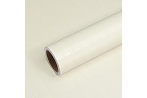 VEELIKE Papier de Contact à Grain de Bois Beige PVC Peler et Coller pour Armoire de Meubles Papier Peint en Bois Vinyle Résistant à l'huile Autocollant pour Comptoir de Cuisine étanche 40cm x 300cm