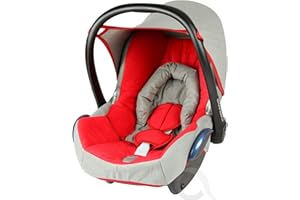 OLO BABY Replacement Seat Cover fits Maxi COSI CabrioFix 0+ (red - Grey)