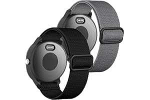 OTOPO Elastyczna bransoletka do zegarka Garmin Venu/Sq/Sq 2/Forerunner 245/645 Music, 20 mm, nylonowa, sportowa bransoletka do Garmin Vivomove HR/Sport, Vivoactive 3 Music