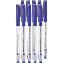 Krish Tri 3 Blue Pen (Pack of 10 Pens) 0.7 mm Smooth Long Lasting ...