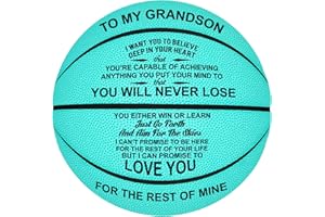 Kenon Customized Engraved Basketballs for Son, Personalized Indoor/Outdoor Game Leather Basketball, Best Gift for Son from Mom Dad