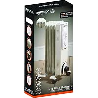 Fine Elements Lightweight and Portable Oil Radiator With Roller Wheels and  7 Fins : Amazon.co.uk