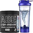 Applied Nutrition Bundle ABE Pre Workout 375g + Electric Shaker | All Black Everything Pre Workout Powder, Energy Drink, Physical Performance, Creatine, Beta Alanine, Caffeine (Candy Ice Blast)