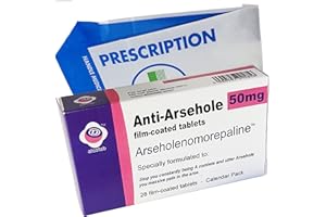 ATCOTAB Prank Pill Anti Arsehole Tablet Box Xmas Gift Ideal Present for Him Husband Boyfriend Dad Men Uncle Funny Valentines Christmas 40th 50th 60th Secret Santa Birthday Aprils Fools