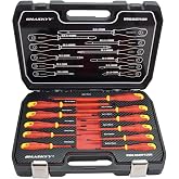 HASKYY 11 x 1000V Electrician's Screwdriver Set Cross + SLOT Tool Set Chrome Vanadium Steel Blade