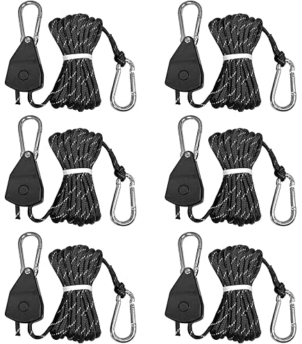 Rhino Retractable 4pcs/2pc Pulley Ratchets Heavy Duty Rope Clip Hanger Lifting Pulley Lanyard Hang Ratchet Straps Rhino Retractable 4pcs/2pc Pulley Ratchets Heavy Duty Rope Clip Hanger Lifting Pulley Lanyard Hang Ratchet Straps