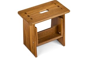 ‎SCHREINEREI HARTMANN Schreinerei Hartmann Tritthocker GÜNTHER (Eiche geraucht) – Tritthocker, Sitzhocker Holz, stabil in Kirschbaum Massivholz, für Kinder und die ganze Familie