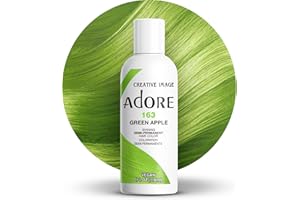 Adore Brillante Colore Capelli Semi Permanente Verde Mela (163), 118ml