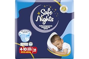 Babylino Safe Nights Boy, Höschen für die Nacht, für Kinder von 4-10 Jahren (20-35 kg), 14 Stück