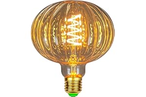 TIANFAN Vintage LED Bombillas 4W Regulable Irregular Forma 220/240V Edison Tornillo E27 Base Especialidad Decorativa Antigua Bombilla Calabaza