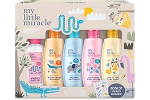 My Little Miracle Baby Gift Set – Essentials for Newborn | Lotion, Shampoo & Conditioner, Oil, Bath & Top to Toe Wash | Newborn Essentials & Baby Shower Gifts
