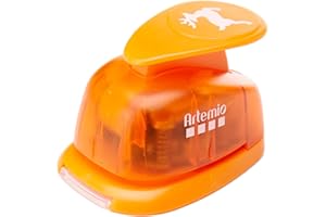 Artemio VIHCP287 Perforatrice à Levier Moyenne Renne Plastique Multicolore 8,5 x 5 x 12 cm