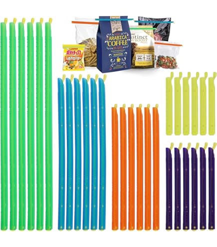 Yiarsky 16-teilige Beutelclips Set - 4 Größen Für Frische Lebensmittelaufbewahrung