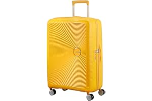 American Tourister Soundbox - Spinner M Erweiterbar Koffer, 67 cm, 81 L, Gelb (Golden Yellow)