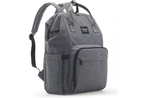 KiddyCare Mochila Bebé para Pañales con Correas Ajustables para el Hombro - Mochila Maternidad Pañalera para Niños y Niñas - Bolso Bebé con Múltiples Bolsillos, Impermeable y Lavable a Máquina