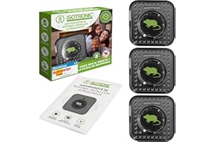 ISOTRONIC Ahuyentador ultrasónico de Ratas y Ratones | Repelente de Ratas con ultrasonidos | Forma de Enchufe | para casa, sótano, terraza, Granero | Controlar plagas sin Veneno o Trampa | Set de 3