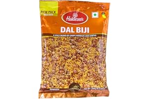SARAS FLAVOURS OF ASIA Haldiram's Dal Biji - 200g (Pack of 6) | Authentic Indian Snack Mix | Crunchy & Spicy Lentil Blend | Ready-to-eat dal mix | Perfect Namkeem for all Occasions