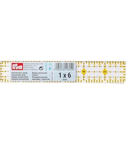Regle Universelle En Inch 4 X 8 Inch Quadrillage PRYM Réf 611474