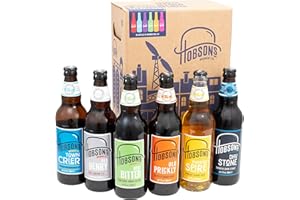 Hobsons Premium Craft Mixed Beers Gift Set with 6 x 500ml Bottles brewed in Shropshire a perfect present, Birthday beer or gift for real ale lovers