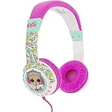 L.O.L Surprise! LOL639 Wired On-Ear Headphones - Pink and White