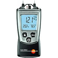 Testo 0560 6062 606-2 handliches Holz-/Materialfeuchte-Messgerät mit integrierter Feuchte-Messung und NTC-Luft…