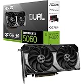 ASUS Dual GeForce RTX 5060 8GB GDDR7 OC Edition Graphics Card | PCIe 5.0, 8GB GDDR7, DLSS 4, HDMI 2.1b, DisplayPort 2.1b, 2.5