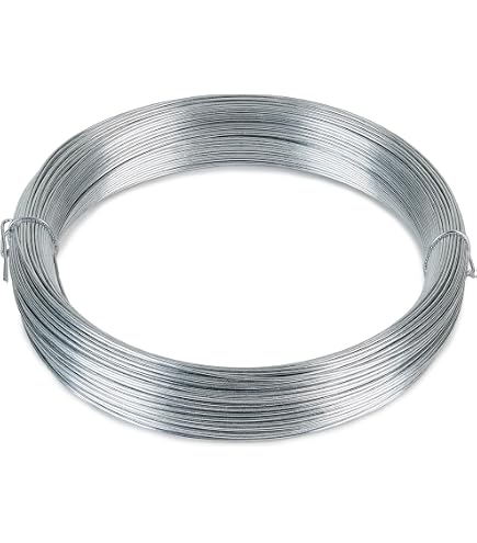 Fil de tension acier galvanisé plastifié gris 2,4mm 50m