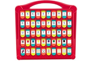 Battat – Pop – Up Alphabet – 50 Letter & Picture Flaps – Shapes, Colors & Letters – Educational & Learning Toys – 3+ Years– Hide & Seek Alphabet