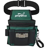 PROFERCA Cinturon Herramientas | Tela Resistente 1680D | Porta Herramientas Cintura Profesional con M&uacute;ltiples Bolsillos | Cin