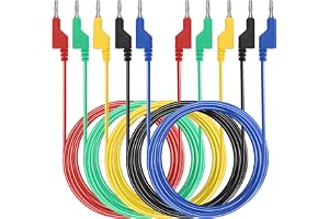 IGNPION Mjuk silikontestkabel med banankontakt till banankontakt, längd 2 m
