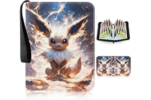 EGMELOS Sammelkarten Album, 50 Seiten 400 Karten Kapazität, sammelalbum karten album, Sammelalbum, Geschenk Karten Heft Für Jungen Mädchen Sammler (D)