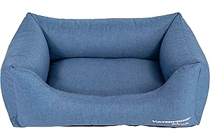 JACK AND VANILLA - Sofa pour Chien Waterproof - Panier Imperméable, Durable et Tout Confort pour Petits à Grands Chiens - Facile à Laver - Couleur Bleu M, 80 x 60 x 25 cm