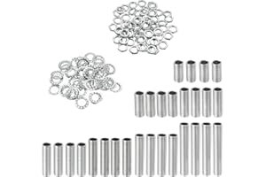 YOKIVE 126 Kit Tubi per Lampade Assortimento Viti Esagonali Filettate M10 con Dadi Bloccaggio Rondelle Ideale per I Progetti Bricolage Plafoniere