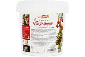 Déco Relief - Isomalt E953 en Poudre 1 kg - Pour Travail du Sucre Tiré, Soufflé, Coulé - Isomalt Professionnel - Transparent Cristallin pour Pâtisserie, Confiserie - Fabriqué en France - S64.