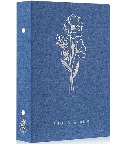 Lanpn 6x4 Fotoalbum, kan 300 foto's bevatten, insteekvakjes, linnen omslag, alleen voor liggende foto's van 10 x 15 cm, roze