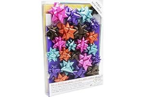 PACK-IN CENTER SRL Buste Regalo PERLA OPACO serie 2, SET MEDIUM PLUS, 25 Buste Perlate con Striscia Adesiva + 25 Coccarde coordinate, Colori Assortiti