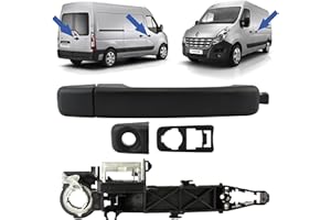STARKIT PERFORMANCE Mécanisme + poignée de porte compatible pour Master 3, Movano B et NV400 (2010-2022) poignée extérieure | AVANT DROITE (côté passager) ou LATÉRALE GAUCHE OU PORTE BATTANTE ARRIÈRE