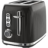 Breville Bold Black 2-Slice Toaster with High-Lift and Wide Slots | Black and Silver Chrome [VTR001]