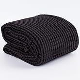 P&Uuml;SK&Uuml;L Waffle Koltuk Battaniyesi &amp; Pike Tek Kişilik 150x170 cm, 100% Pamuk Ultra Yumuşak Waffle Dokuma Havadar D&ouml;rt Mevsim De